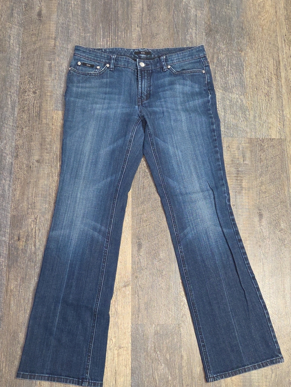 Boss Huho Boss Men’s Dark Blue Wide Leg Jeans